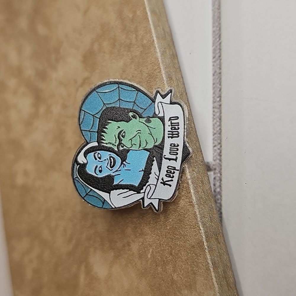 Keep Love Weird Frankenstein Pin